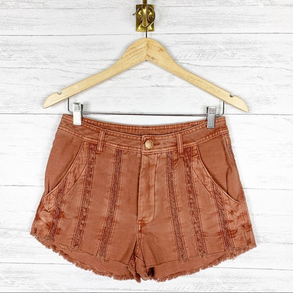 Free People Pants - Free People • Great Expectations Embroidered Short